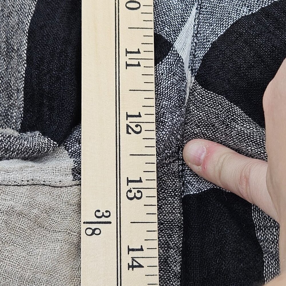 Habitat Liv By Habitat Linen Plaid Lantern Pants Women’s Size XS Lagenlook Artsy - Picture 9 of 11